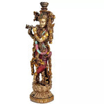 Large Lord Krishna Polyresin - Green Ninja