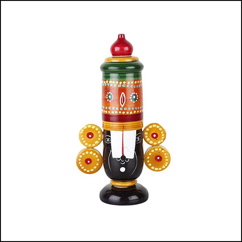 Lord Balaji Wooden Figurine - Green Ninja