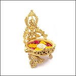 Lord Ganesha Large Brass Urli - Green Ninja