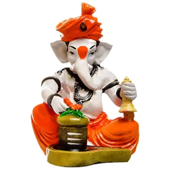 Lord Ganesha with Shivling - Green Ninja
