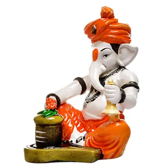 Lord Ganesha with Shivling - Green Ninja
