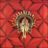 Lord Ganesha with Sun Rays Wall Hanging - Green Ninja
