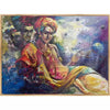 Lord Krishna Landscape Canvas Art - Green Ninja
