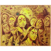 Lord Krishna with Basuri Landscape Canvas Art - Green Ninja