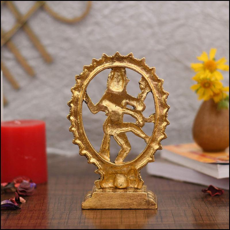 Lord Natraj Figurine in Metal - Green Ninja