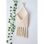 Macrame Wall Hanging Decor Pouch - Green Ninja
