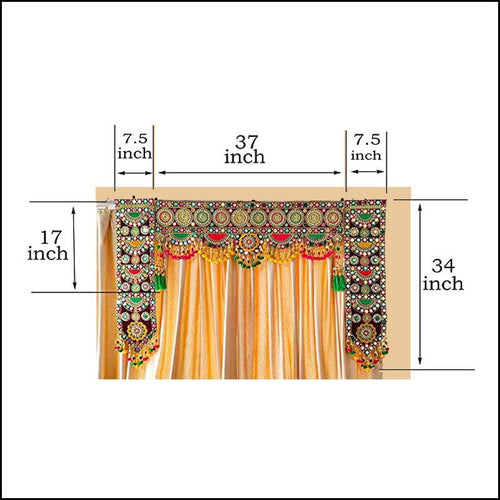 Maharaja Bandarwal Toran - 3 Pieces - Green Ninja