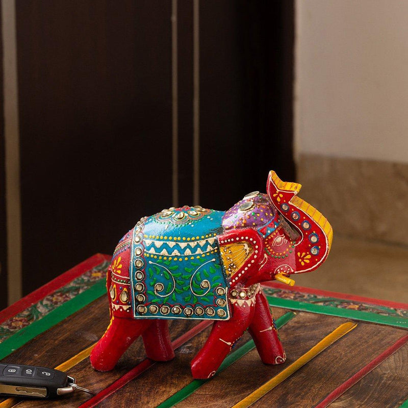 Majestic Rajasthani Elephant - Green Ninja