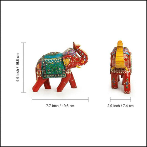 Majestic Rajasthani Elephant - Green Ninja