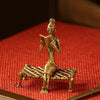 'Man On Khatiya' Handmade Brass Figurine - Green Ninja
