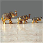 Metal Elephants Family - Green Ninja