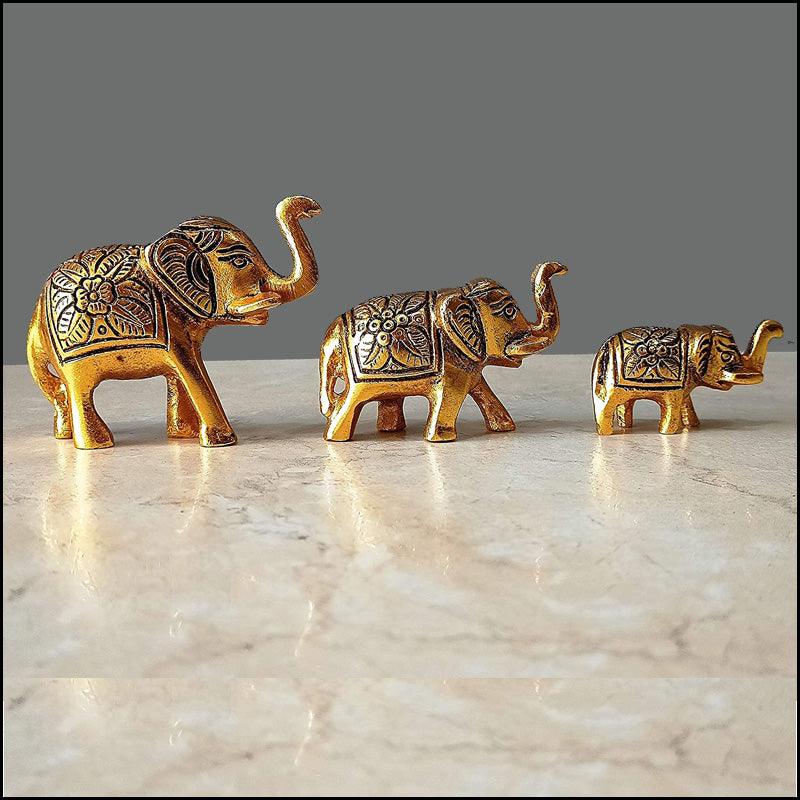 Metal Elephants Family - Green Ninja