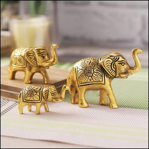 Metal Elephants Family - Green Ninja