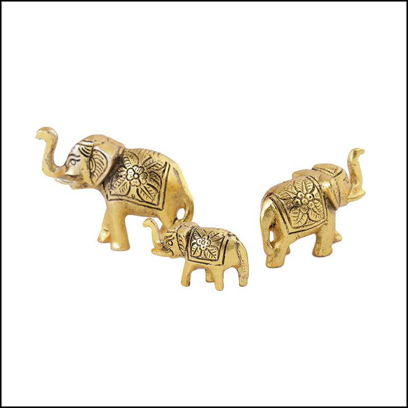 Metal Elephants Family - Green Ninja