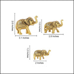 Metal Elephants Family - Green Ninja