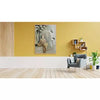 Monk and Buddha Portrait Canvas Art - Green Ninja