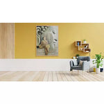 Monk and Buddha Portrait Canvas Art - Green Ninja