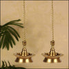 Multi Slot Brass Diyas - Green Ninja