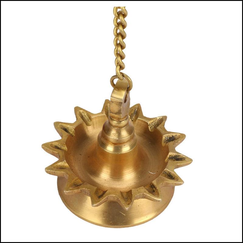 Multi Slot Brass Diyas - Green Ninja