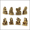 Musical Brass Miniature Ganeshas - Green Ninja