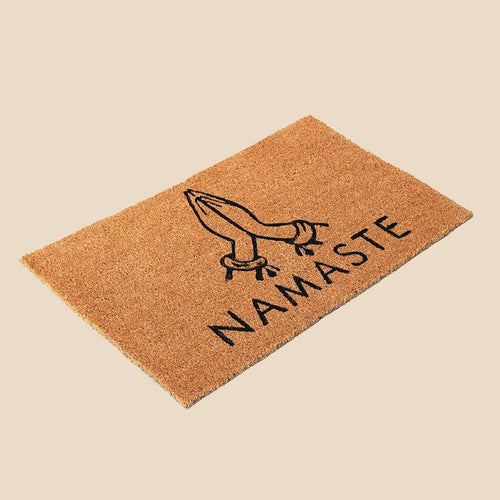 Namaste Printed Door Mat - Green Ninja