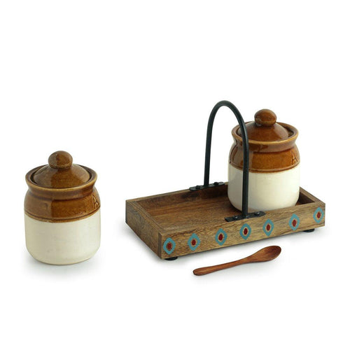 Old School Style Chutney & Pickle Jar Set With Tray - COMING SOON - Green Ninja