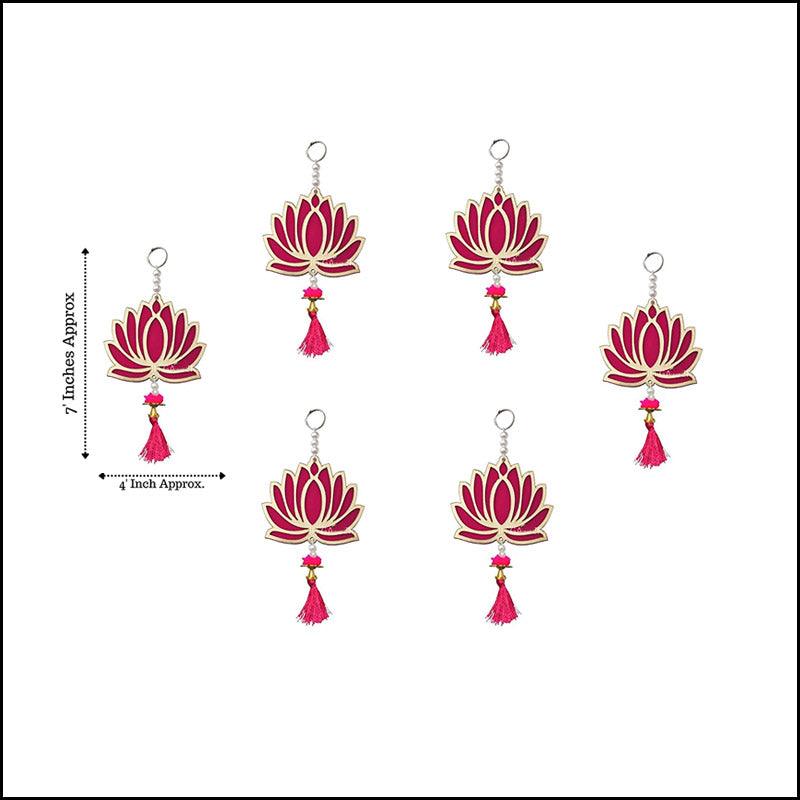 Pack of 12 Lotus Hanging - Green Ninja