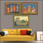 Pattachitra Spiritual Paintings - Green Ninja