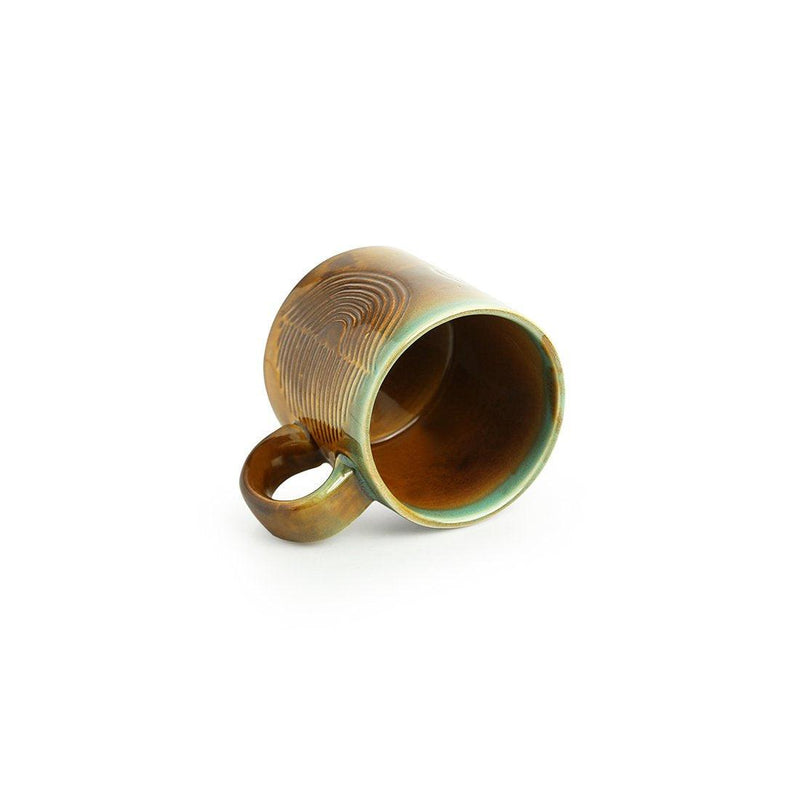 Peacock Feather Inspired Mugs - Green Ninja