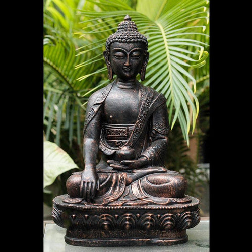 Poly-Resin Buddha Statue for Garden - Green Ninja