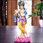 Polyresin Krishna Idol - Green Ninja