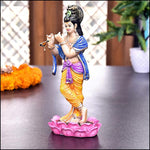 Polyresin Krishna Idol - Green Ninja