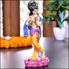 Polyresin Krishna Idol - Green Ninja