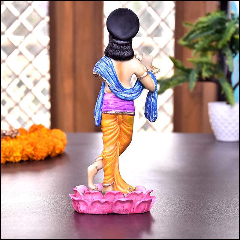 Polyresin Krishna Idol - Green Ninja