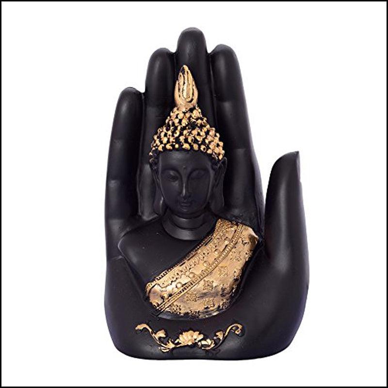 Polyresin Palm Buddha - Green Ninja