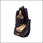 Polyresin Palm Buddha - Green Ninja