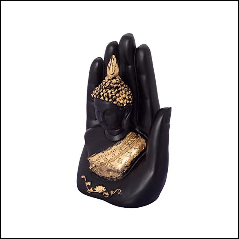 Polyresin Palm Buddha - Green Ninja