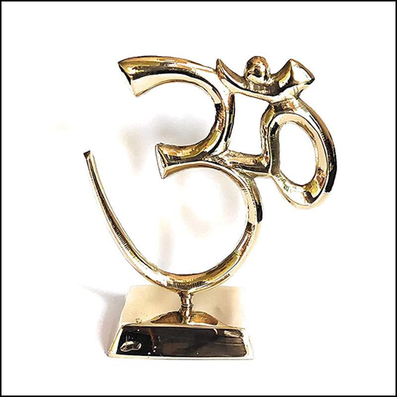 Pure Brass "Aum" Symbol Idol - Green Ninja