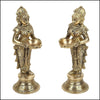 Pure Brass Beautiful Deep Laxmi - Green Ninja