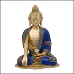 Pure Brass with Gemstone Buddha - Green Ninja