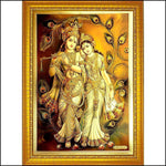Radha Krishna Golden Painting - Green Ninja