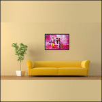 Radha Krishna Playing Holi Painting - Green Ninja
