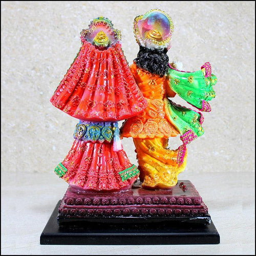 Radha Krishna Resin Figurine - Green Ninja