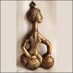 Rajasthani Musicians Metal Wall Hanging - Green Ninja