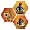 Rajasthani Musicians Wall Painting - Green Ninja