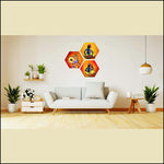 Rajasthani Musicians Wall Painting - Green Ninja
