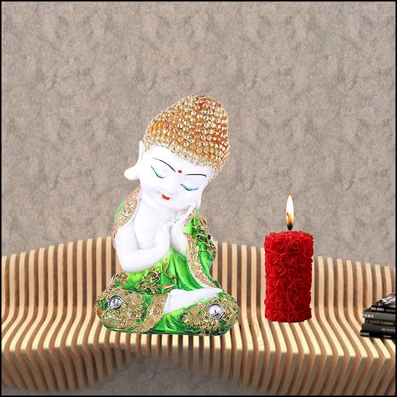 Resin Baby Buddha - 2 Colors Available. - Green Ninja
