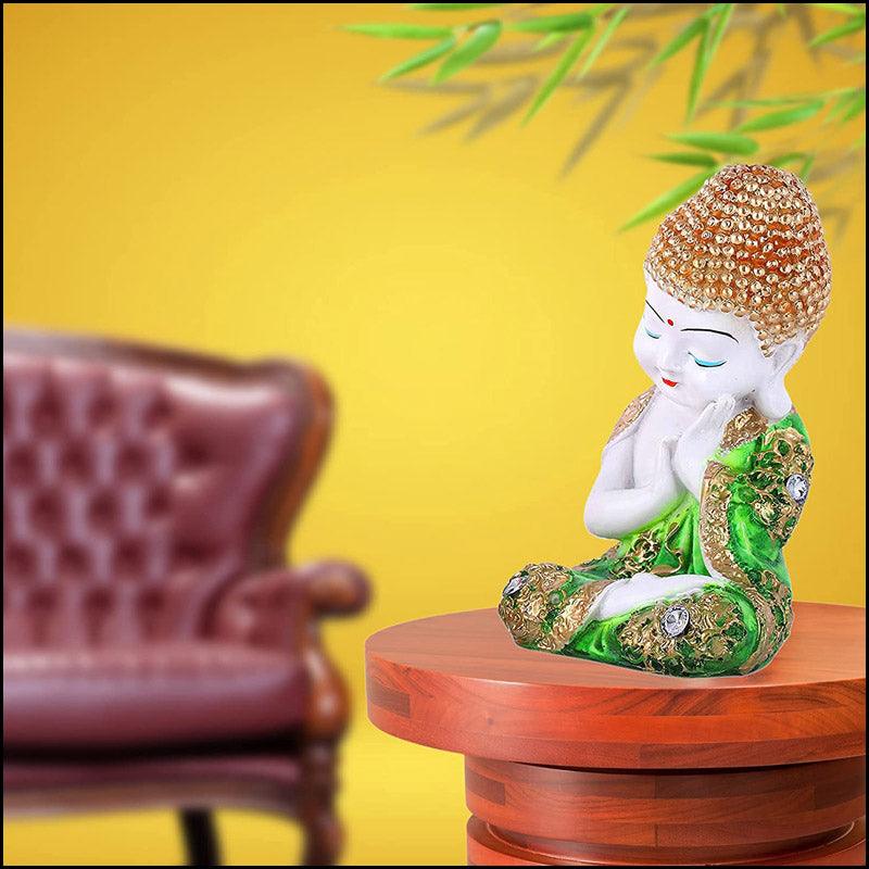 Resin Baby Buddha - 2 Colors Available. - Green Ninja