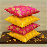 Royal Yellow & Red Cushion Covers Set - Green Ninja