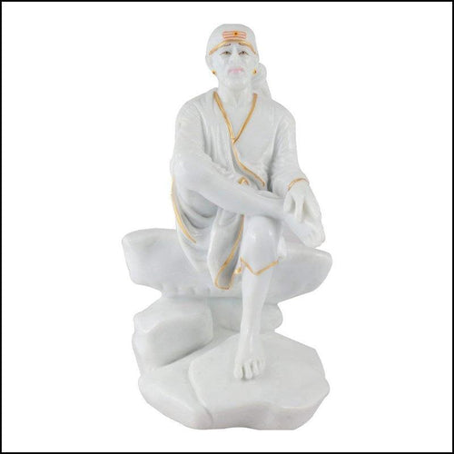 Sai Baba Statue with Marble Finish - Green Ninja